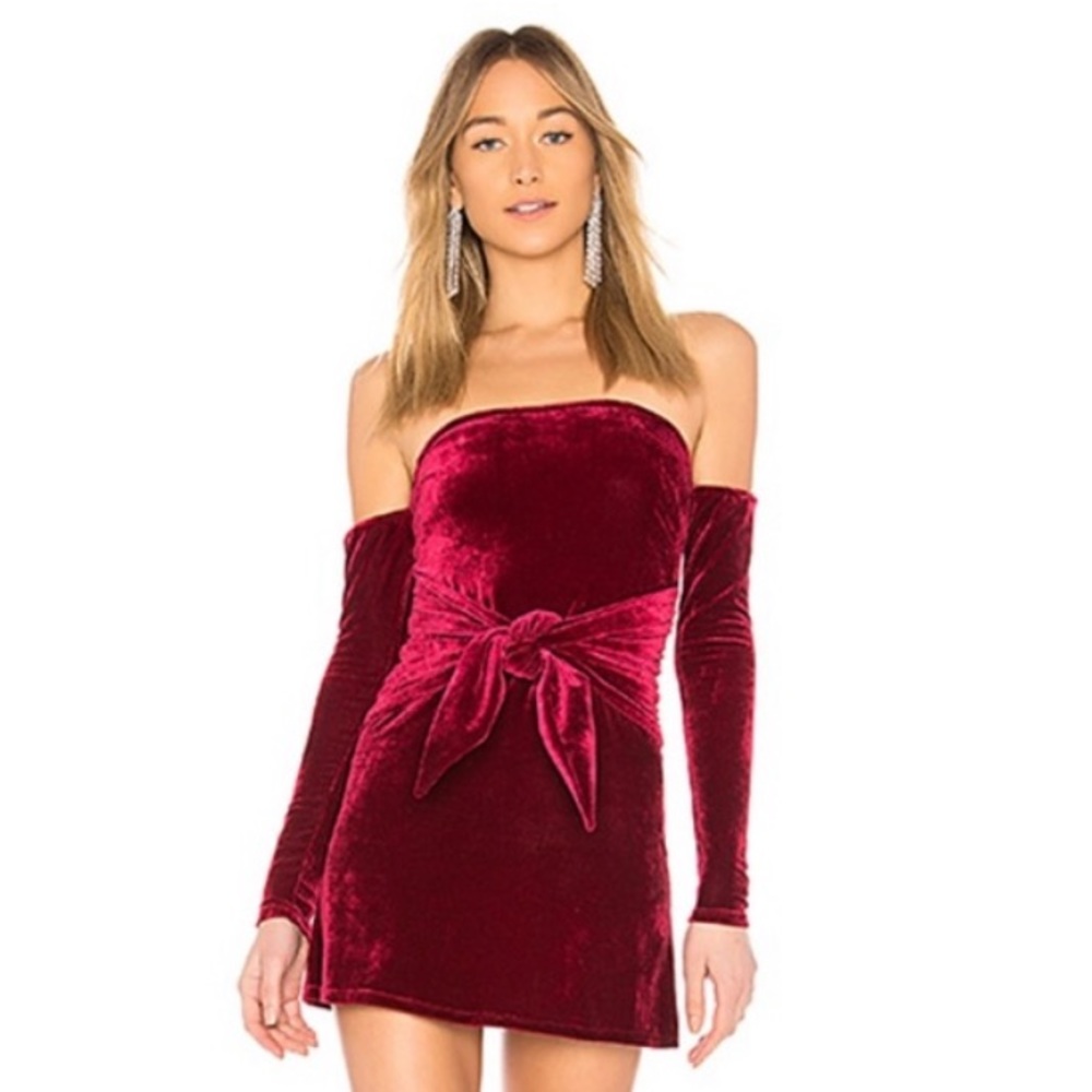 LOVERS + FRIENDS! MIRCO MINI Velvet Lucia Dress